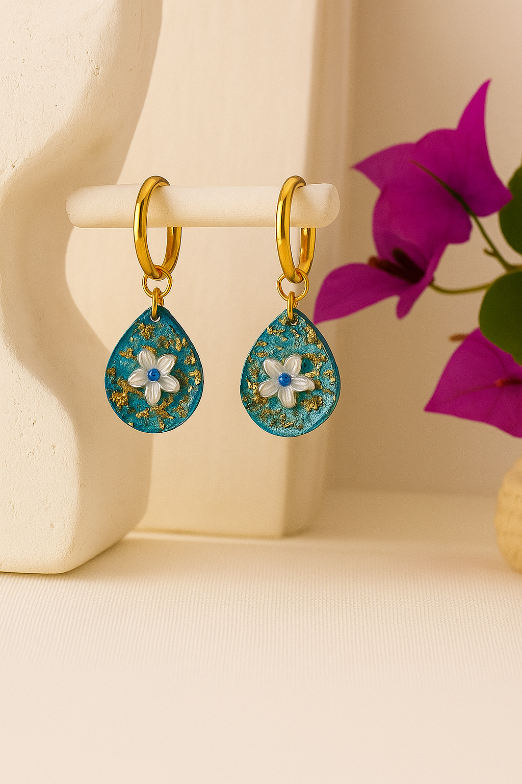 Boucles d'oreilles Souffle de Jasmin